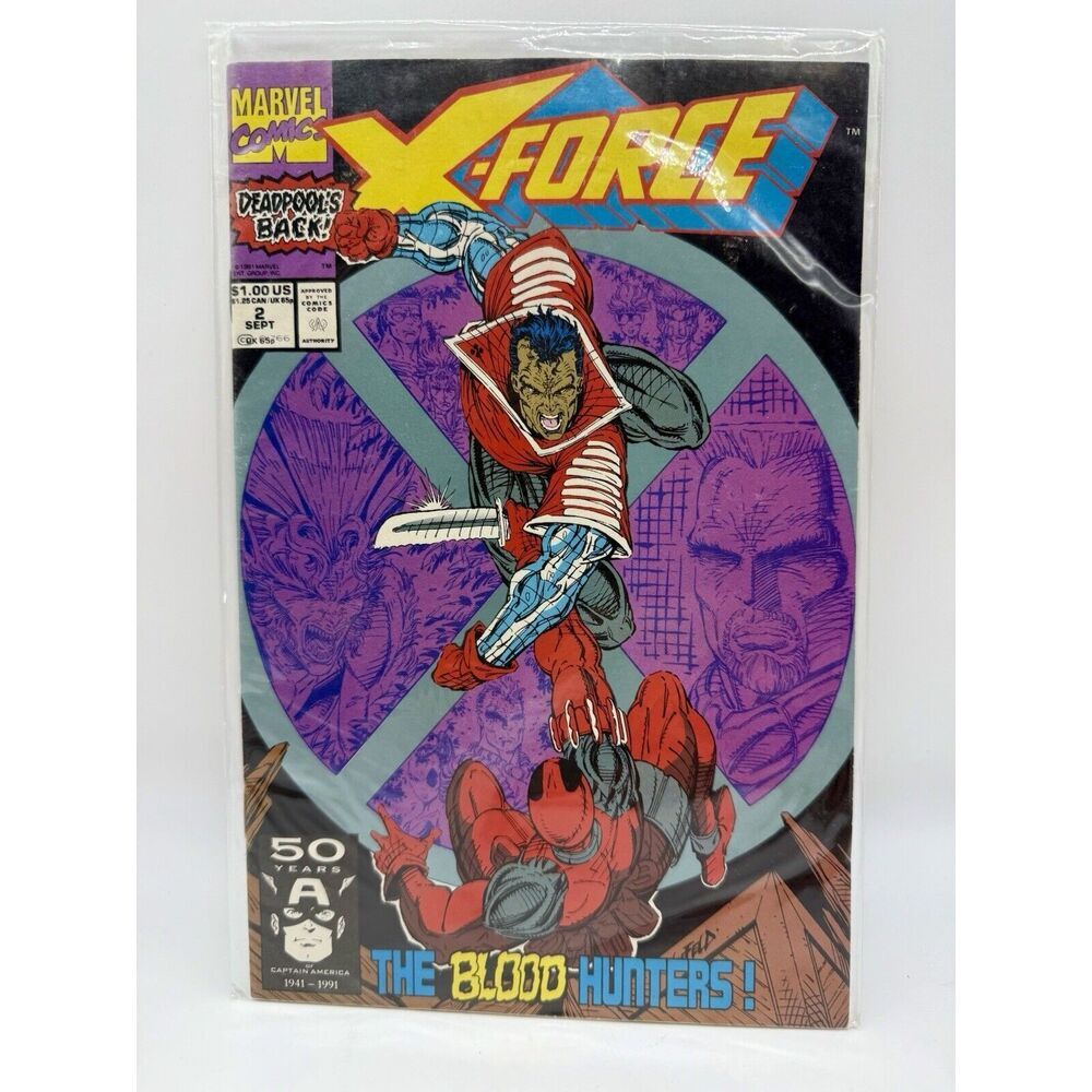 X-Force 2 The‎ Blood Hunters 2nd Appearance of Deadpool Marvel 1991 See Note